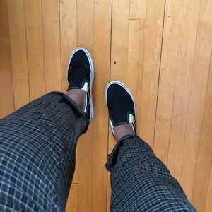 Slip on flame vans with socks! 🔥